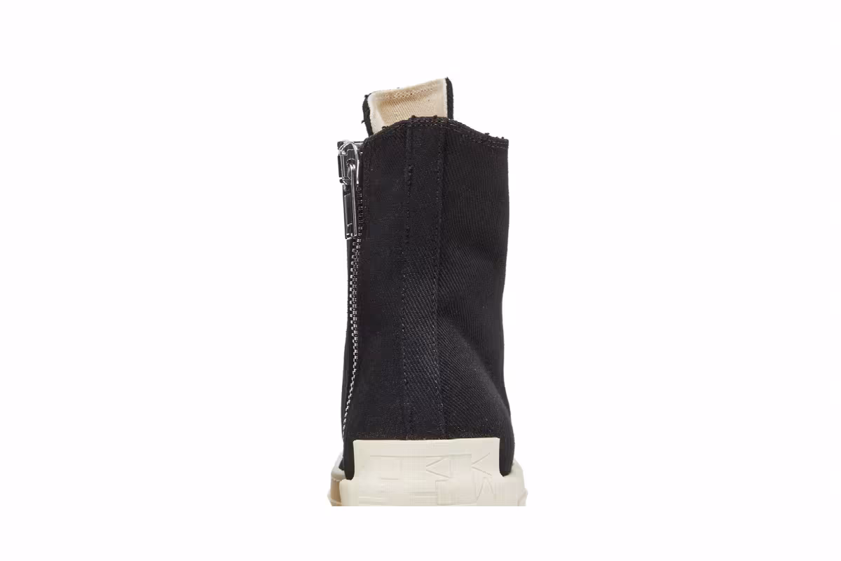 Rick Owens Women's DRKSHDW Fogachine Cotton Denim High Black Milk, view 8