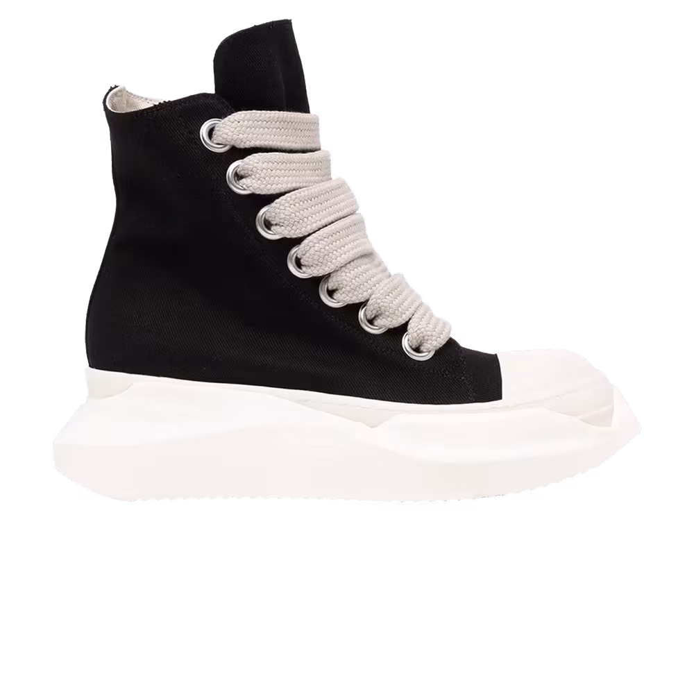 Rick Owens DRKSHDW Fogachine Cotton Denim Megalace Abstract High Black Milk