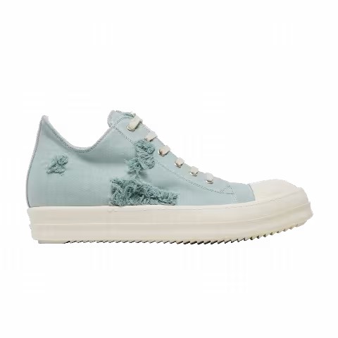 Rick Owens DRKSHDW Strobe Cotton Denim Slashed Low 'Aqua Milk'
