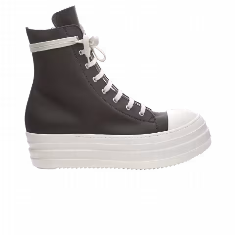 Rick Owens DRKSHDW Rubber Double Bumber High 'Black White'