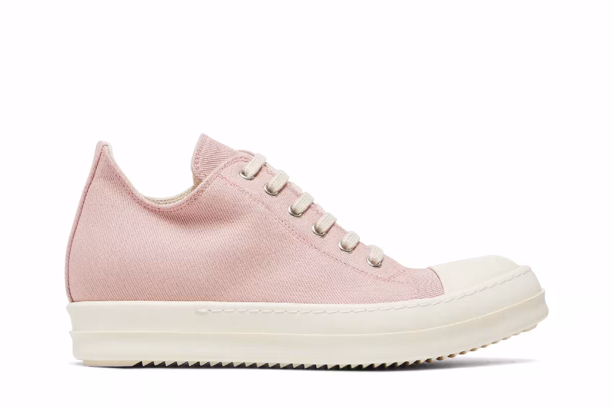 Rick Owens Women's EDFU DRKSHDW Canvas Low Faded Pink, view 2