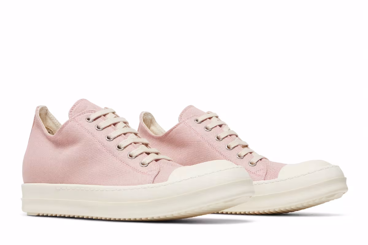 Rick Owens Women's EDFU DRKSHDW Canvas Low Faded Pink, view 9
