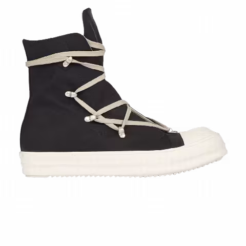 Rick Owens Wmns DRKSHDW Strobe Cotton Nylon Hexa High 'Black Milk'