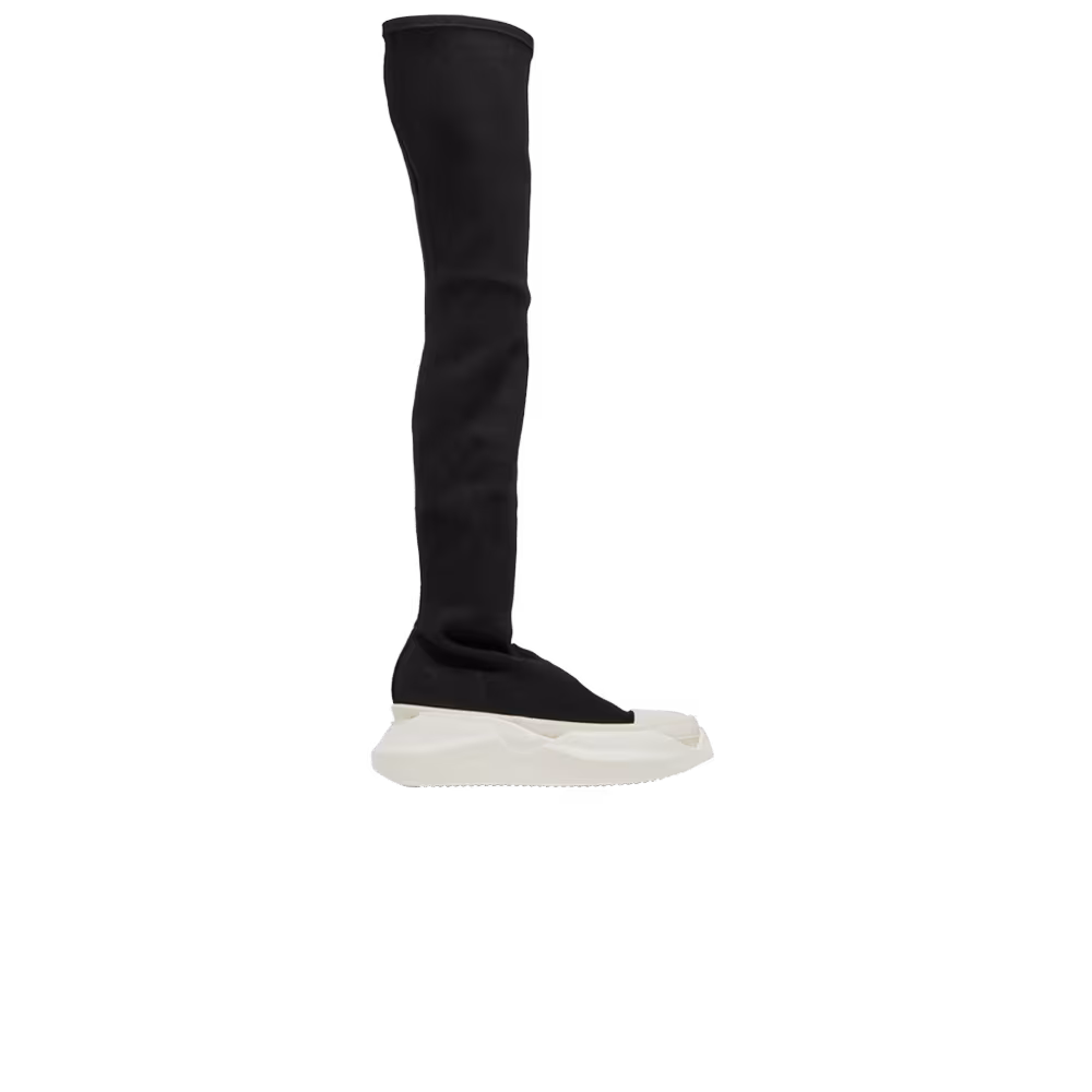 Rick Owens Women's DRKSHDW Gethsemane Stretch Abstract Stocking Boots Black Milk