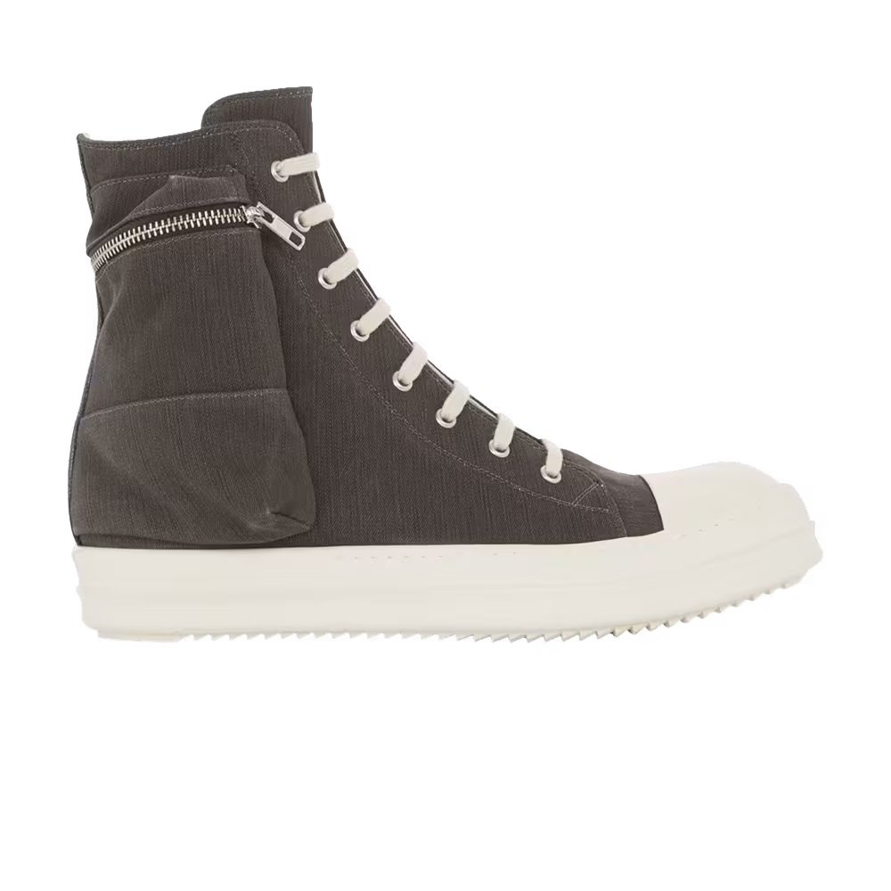 Rick Owens DRKSHDW Fogachine Coated Denim Cargo High Black Milk