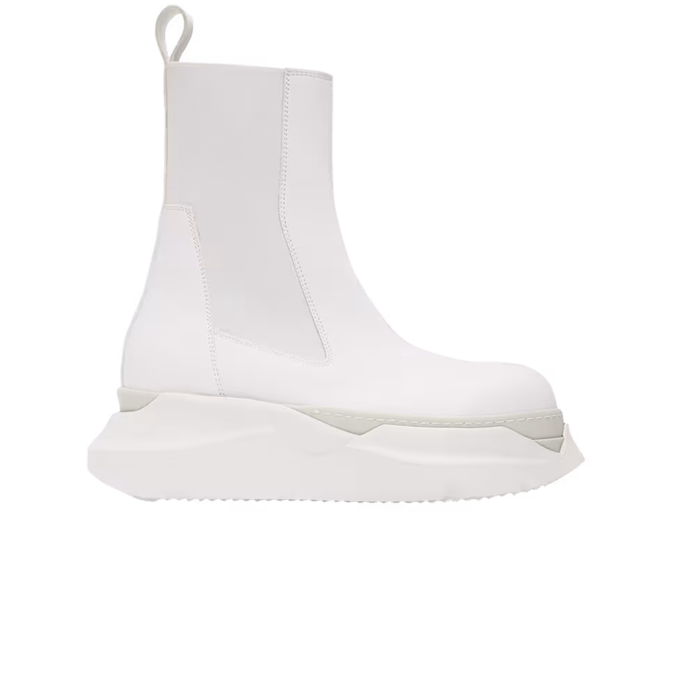 Rick Owens DRKSHDW Gethsemane Beatle Abstract Boots Natural