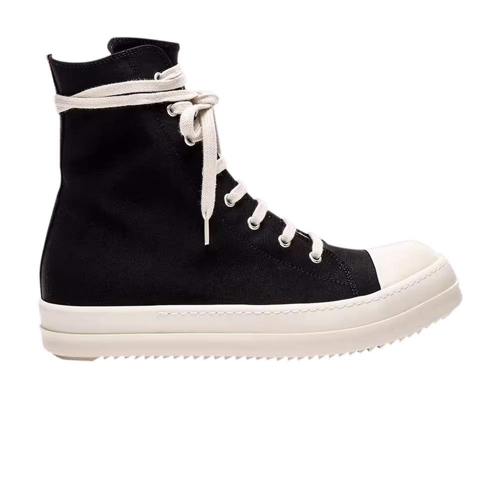 Rick Owens DRKSHDW Scarpe High Black Milk