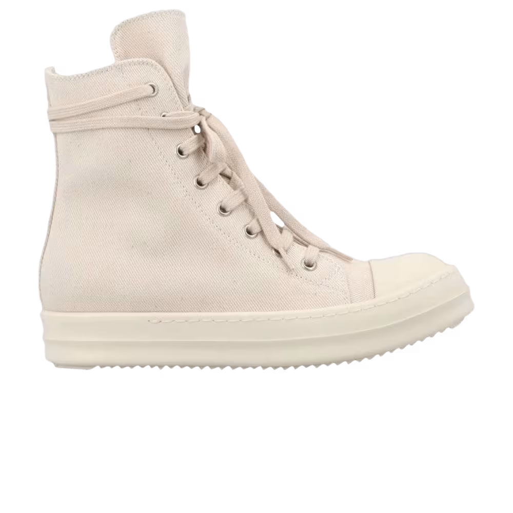 Rick Owens Women's DRKSHDW Strobe Cotton Denim High Natural Milk