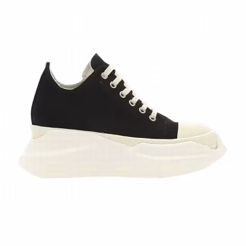 Rick Owens Wmns DRKSHDW Strobe Cotton Denim Abstract Low 'Black Milk'