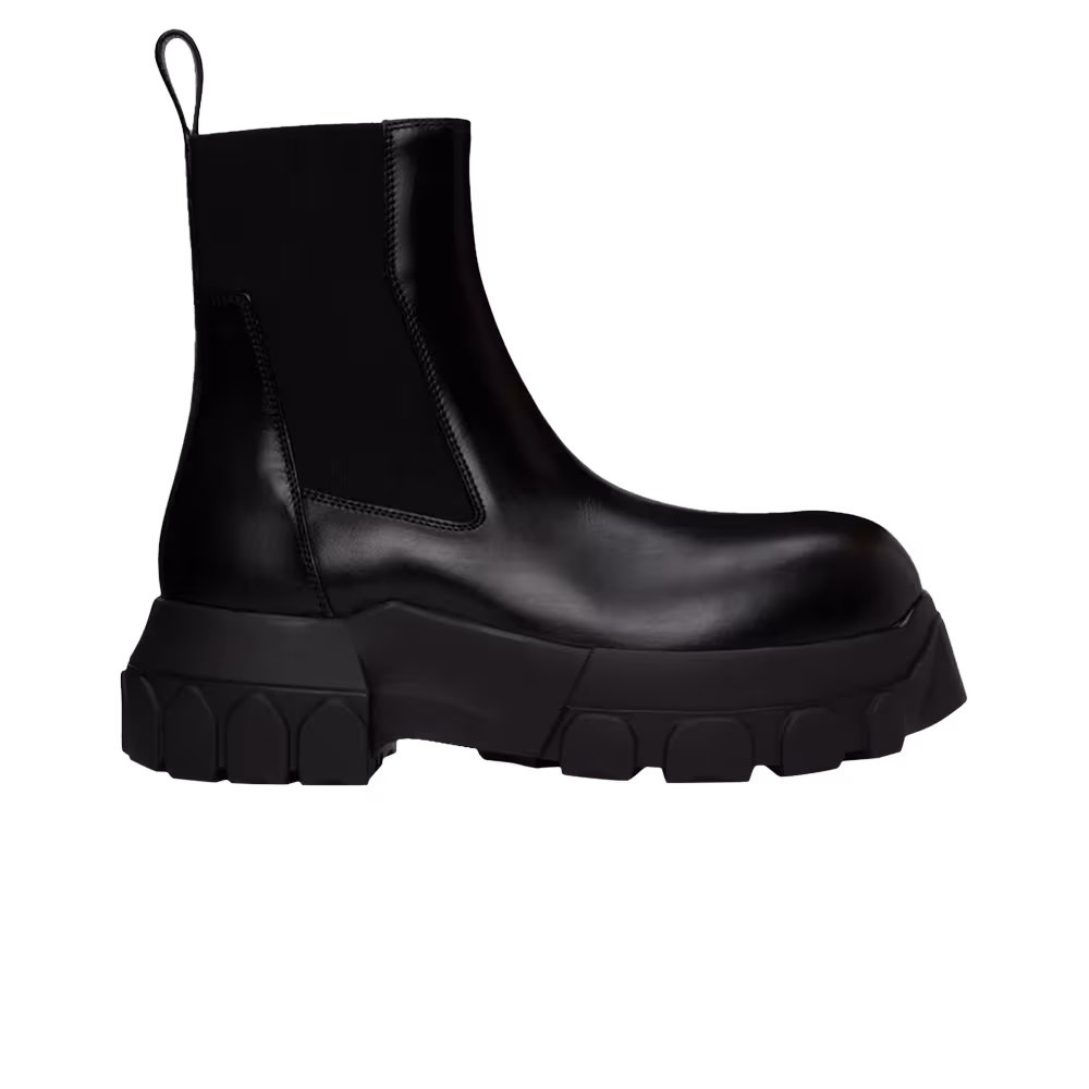 Rick Owens DRKSHDW Beetle Bozo Tractor Boot Black