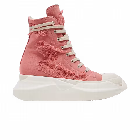 Rick Owens Wmns DRKSHDW Fogachine Slashed Stretch Denim Abstract High 'Pink Milk'