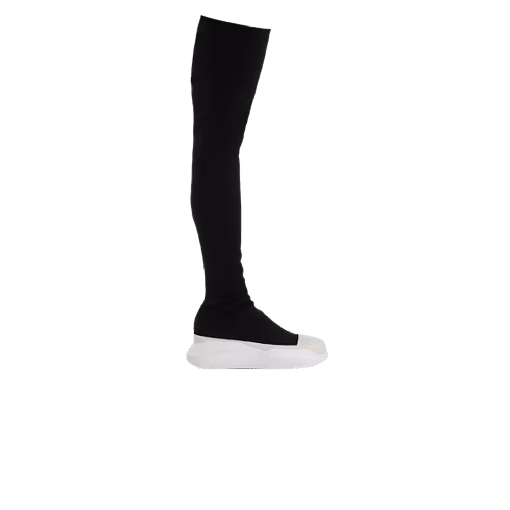 Rick Owens Women's DRKSHDW Gethsemane Abstract Stocking Boots Black Milk