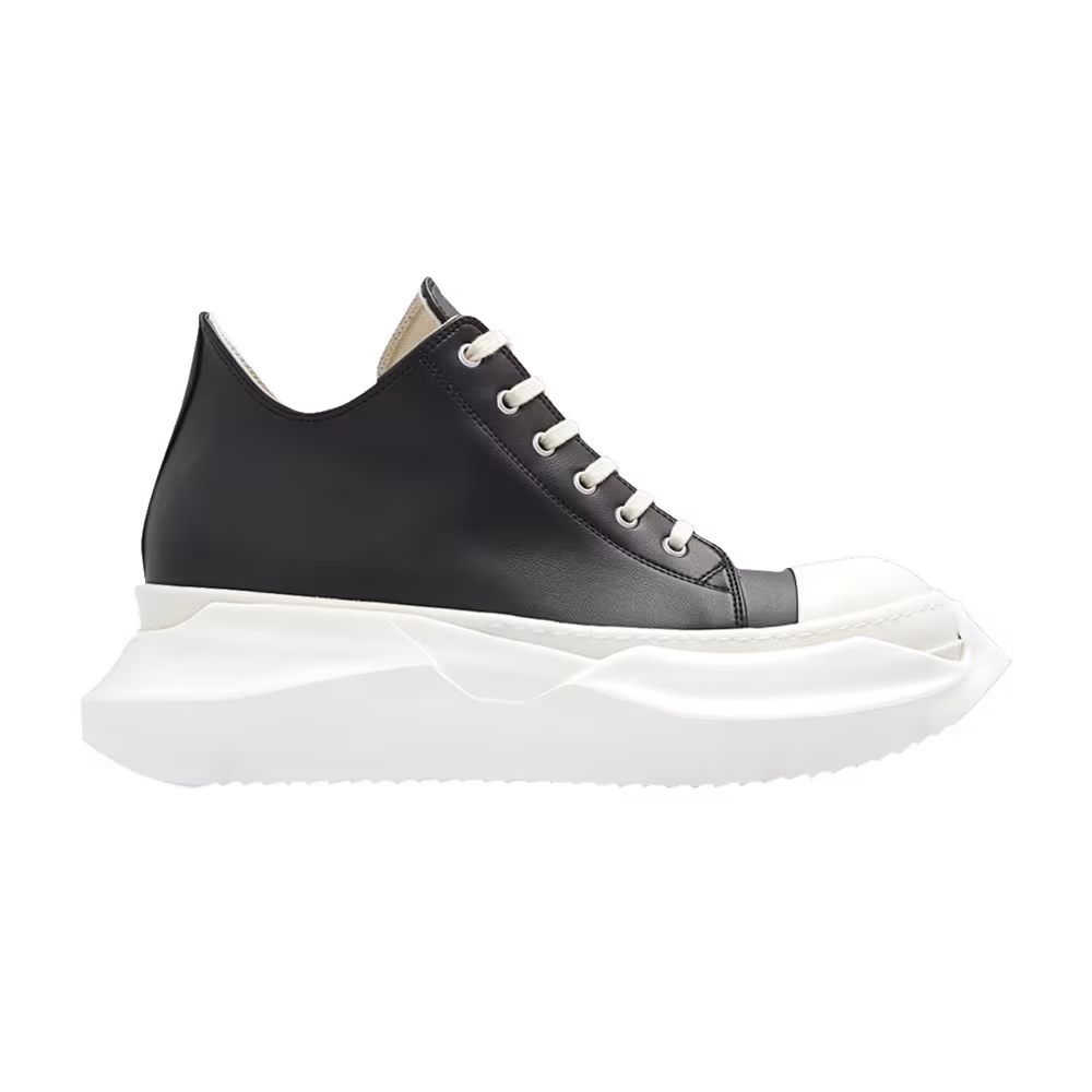 Rick Owens DRKSHDW Strobe Leather Abstract Low Black Milk