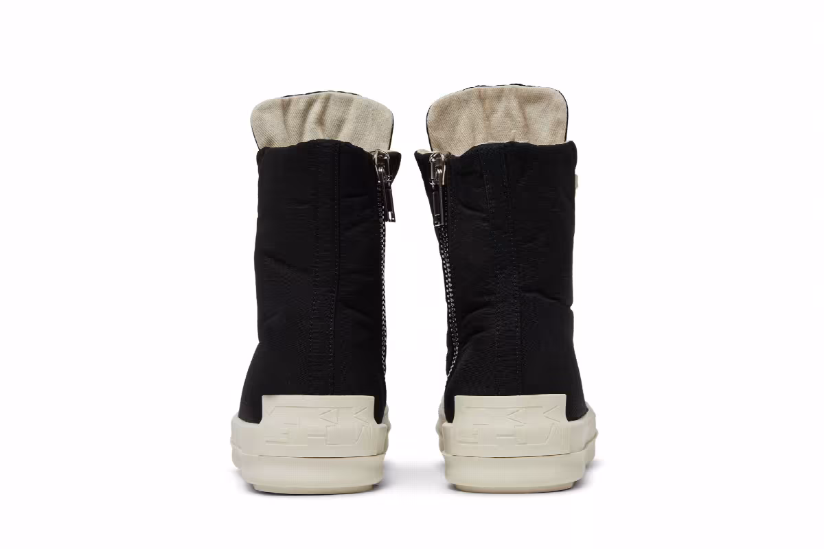 Rick Owens Women's DRKSHDW Strobe Cotton Nylon High Black Milk, view 7