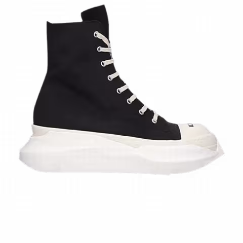 Rick Owens Wmns DRKSHDW Fogachine Cotton Nylon Abstract High 'Black Milk'