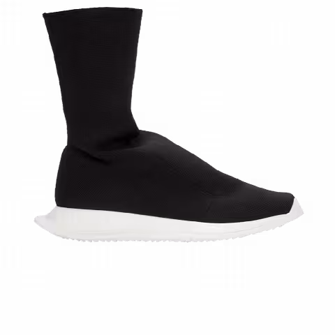Rick Owens DRKSHDW Runner Stretch Sock 'Black Milk'