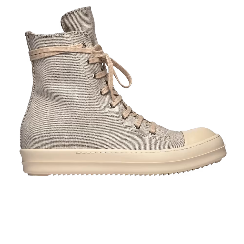 Rick Owens EDFU DRKSHDW Canvas High Melange Milk