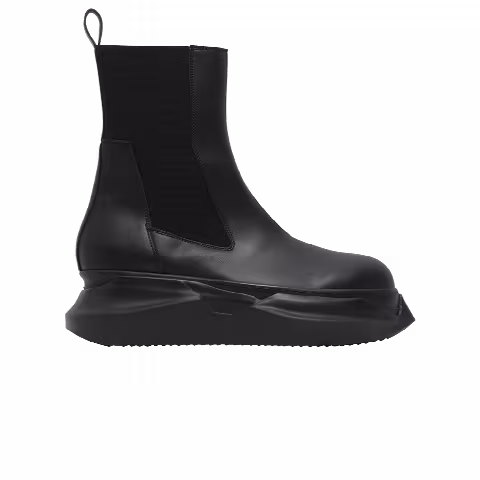 Rick Owens DRKSHDW Strobe Fabrics Beatle Abstract Boots 'Black'