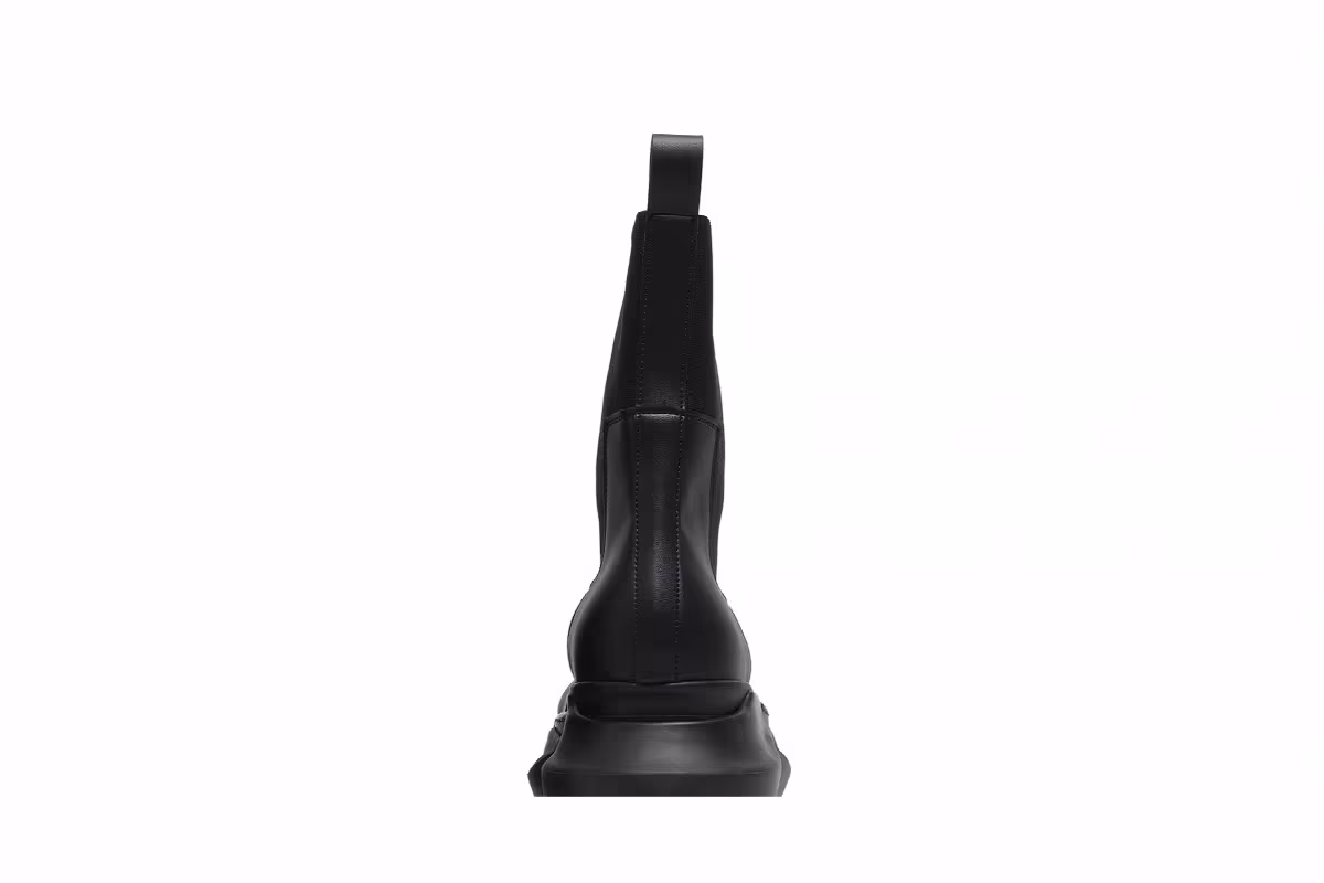 Rick Owens DRKSHDW Strobe Fabrics Beatle Abstract Boots Black, view 8