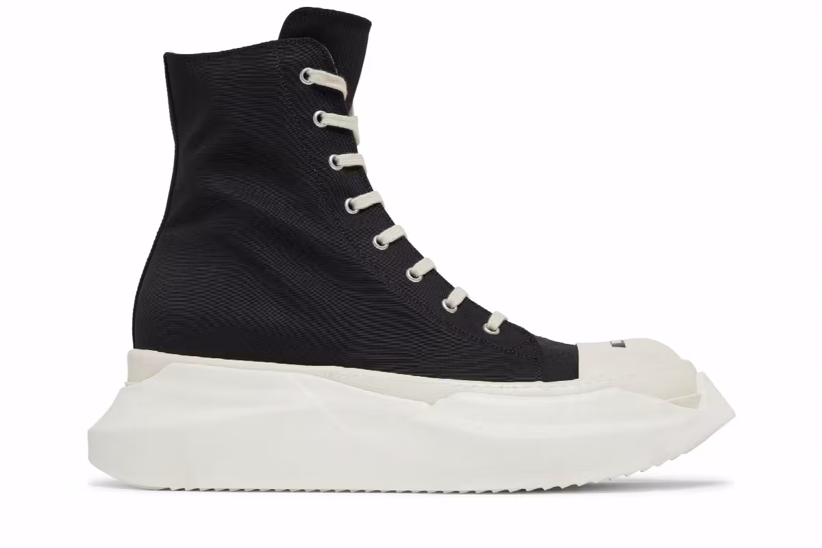 Rick Owens DRKSHDW Fogachine Cotton Nylon Abstract High Black Milk, view 2