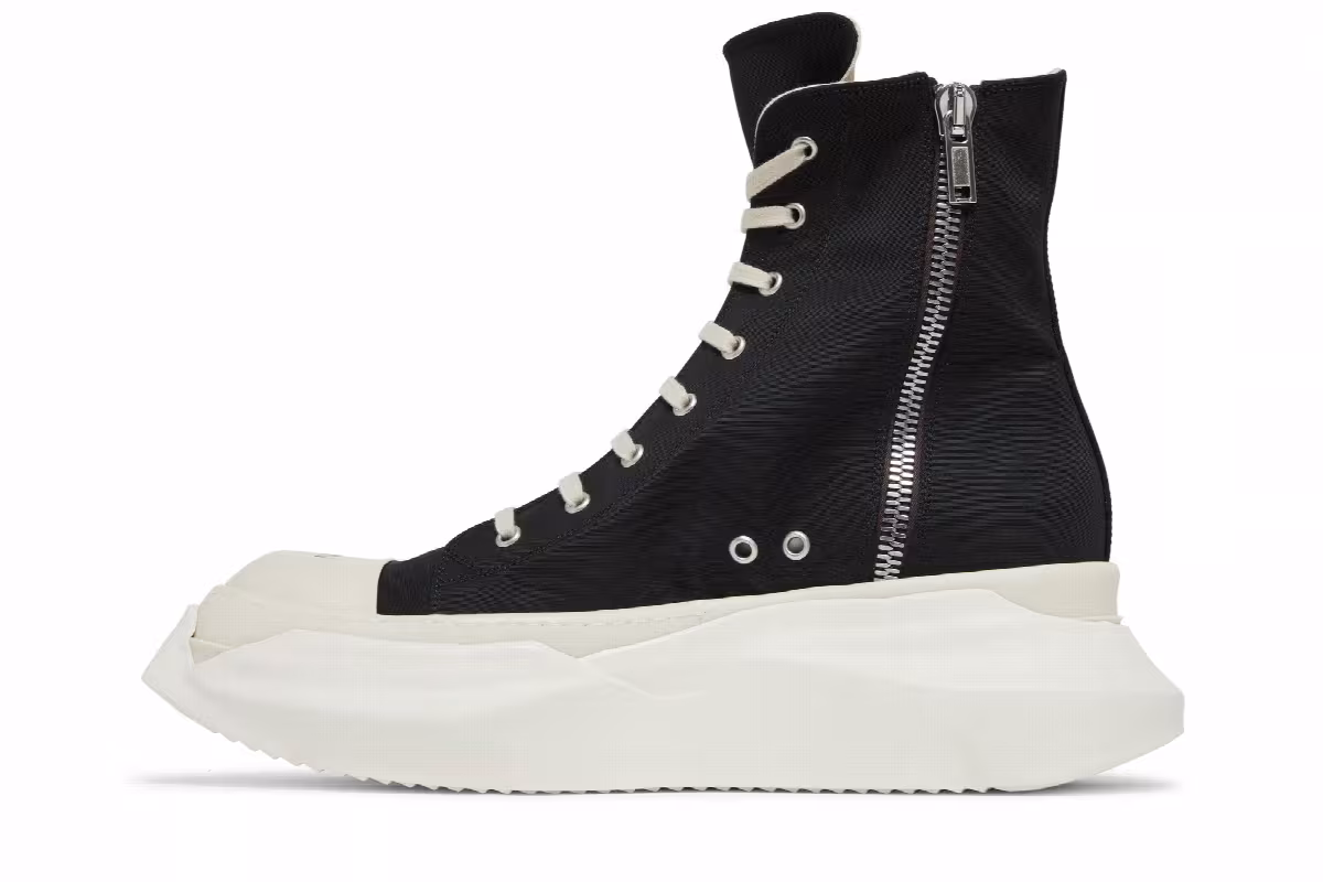 Rick Owens DRKSHDW Fogachine Cotton Nylon Abstract High Black Milk, view 4