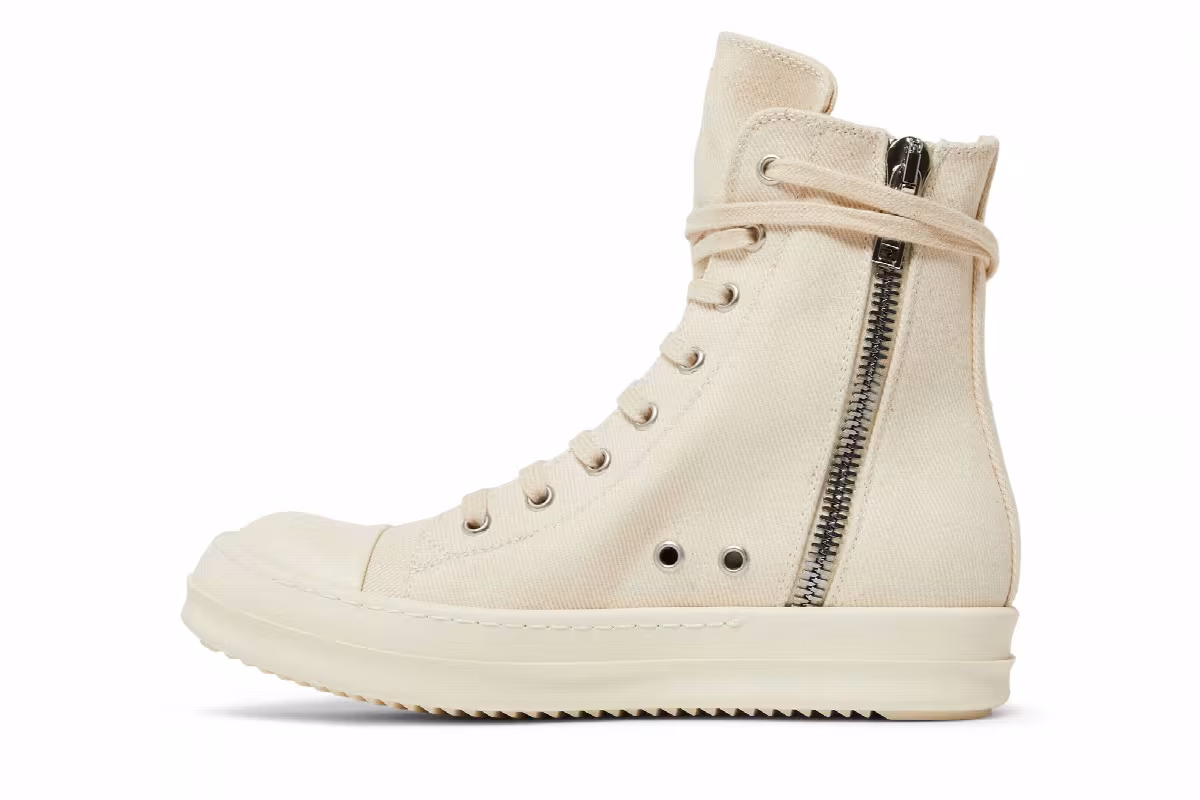 Rick Owens Women's DRKSHDW Fogachine Pentagram Embroidery High Natural, view 4
