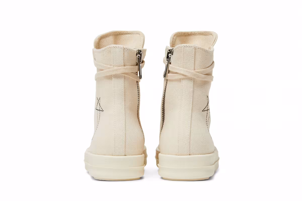 Rick Owens Women's DRKSHDW Fogachine Pentagram Embroidery High Natural, view 7