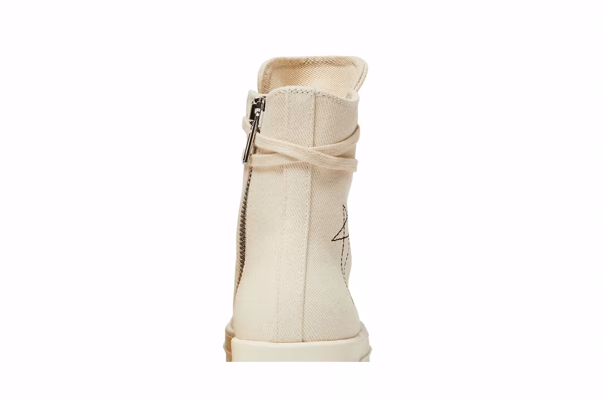Rick Owens Women's DRKSHDW Fogachine Pentagram Embroidery High Natural, view 8