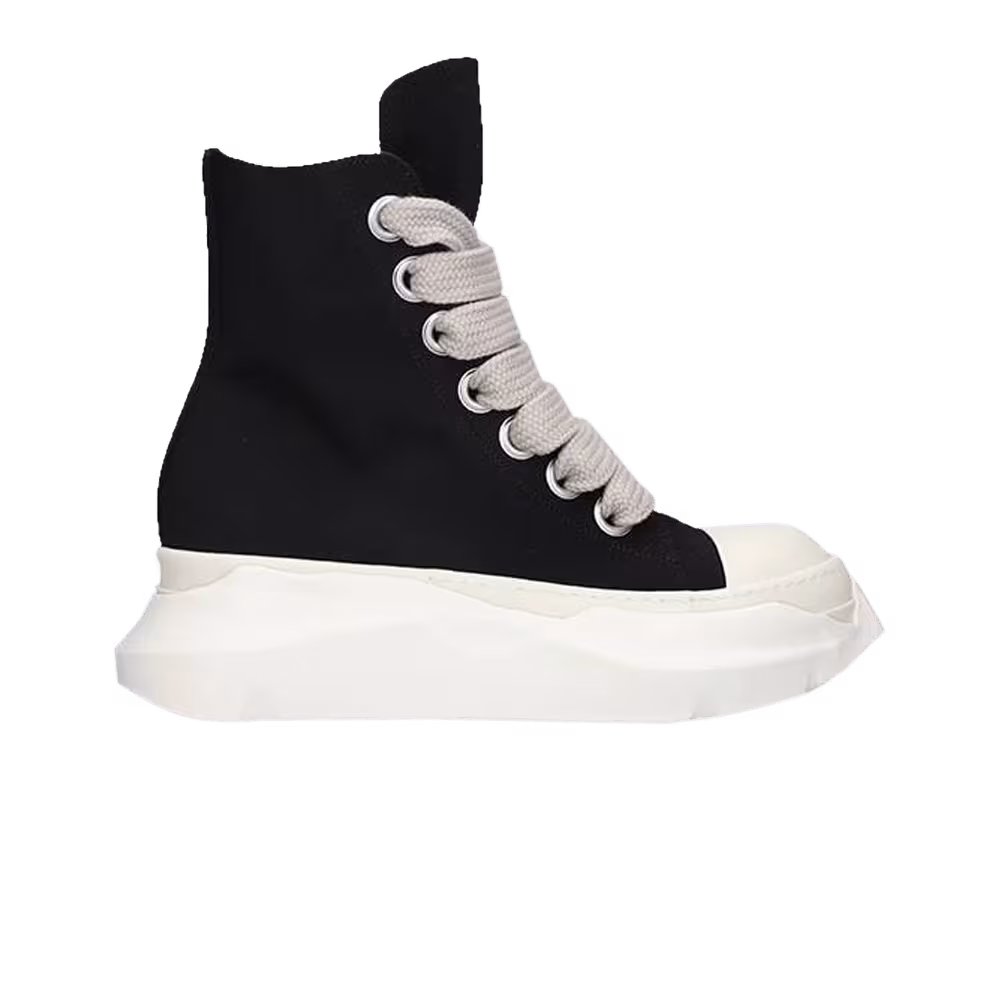 Rick Owens Women's DRKSHDW Fogachine Cotton Denim Megalace Abstract High Black Milk
