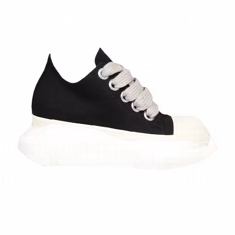 Rick Owens Wmns DRKSHDW Fogachine Cotton Megalace Abstract Low 'Black Milk'