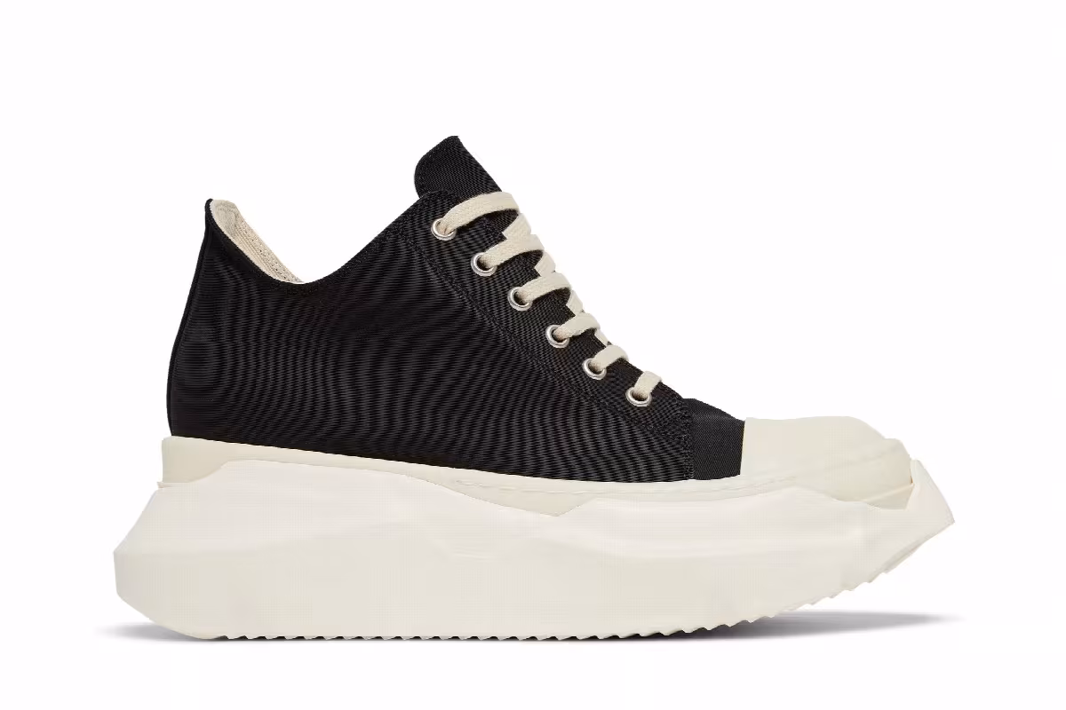 Rick Owens Women's DRKSHDW Fogachine Cotton Nylon Abstract Low Black Milk, view 2