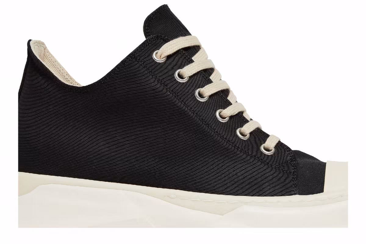 Rick Owens Women's DRKSHDW Fogachine Cotton Nylon Abstract Low Black Milk, view 3