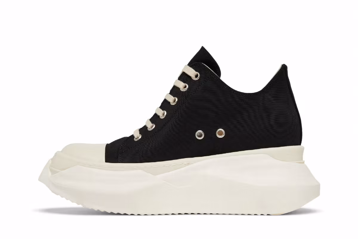 Rick Owens Women's DRKSHDW Fogachine Cotton Nylon Abstract Low Black Milk, view 4
