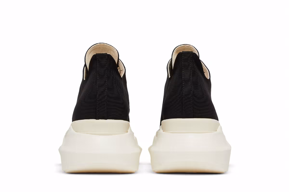 Rick Owens Women's DRKSHDW Fogachine Cotton Nylon Abstract Low Black Milk, view 7