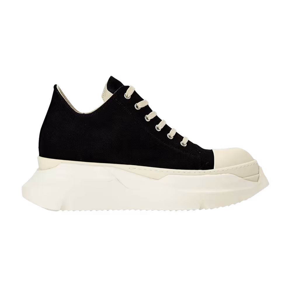 Rick Owens Women's DRKSHDW Fogachine Cotton Denim Abstract Low Black Milk