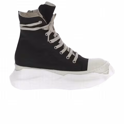Rick Owens Wmns DRKSHDW Fogachine Cotton Nylon Abstract High 'Black Milk'
