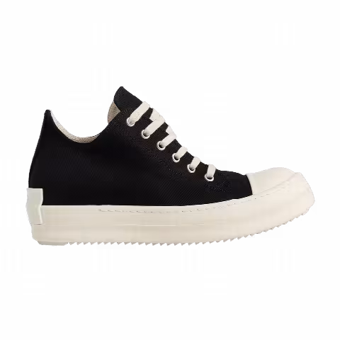 Rick Owens Wmns DRKSHDW Fogachine Cotton Denim Low 'Black Milk'