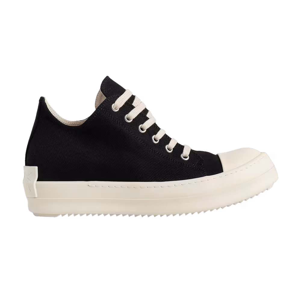 Rick Owens Women's DRKSHDW Fogachine Cotton Denim Low Black Milk