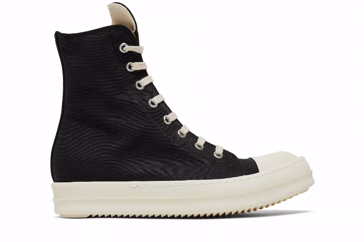Rick Owens Women's DRKSHDW Fogachine Cotton Nylon High Black Milk, view 2