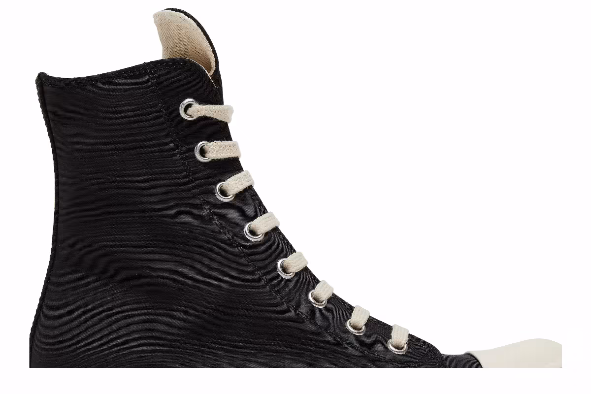 Rick Owens Women's DRKSHDW Fogachine Cotton Nylon High Black Milk, view 3