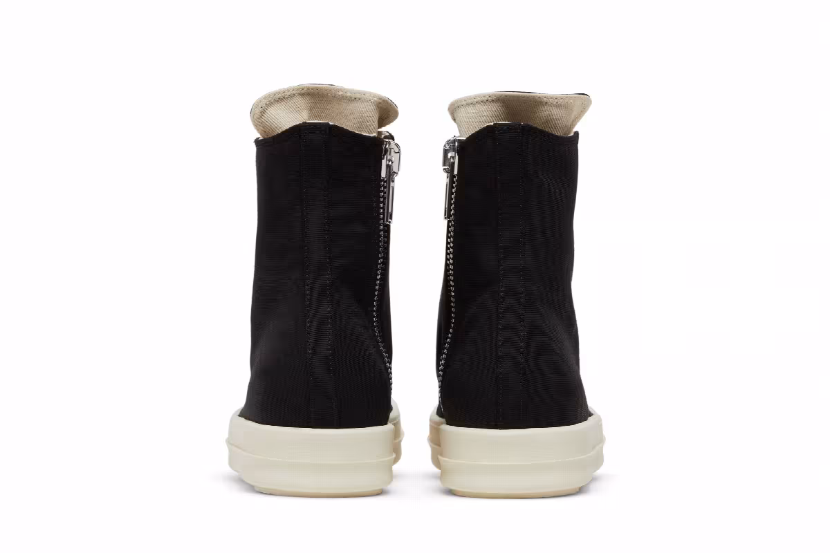 Rick Owens Women's DRKSHDW Fogachine Cotton Nylon High Black Milk, view 7