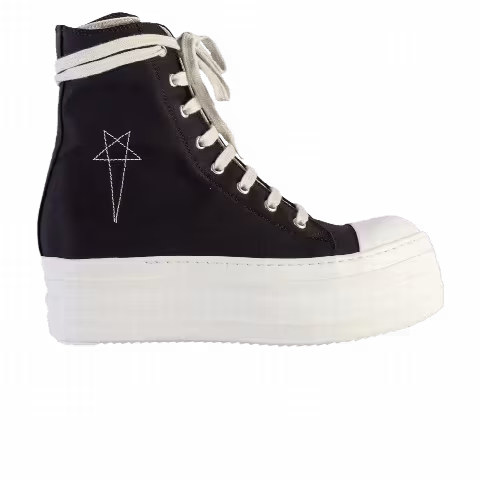 Rick Owens Wmns DRKSHDW Double Bumper High 'Star - Black White'