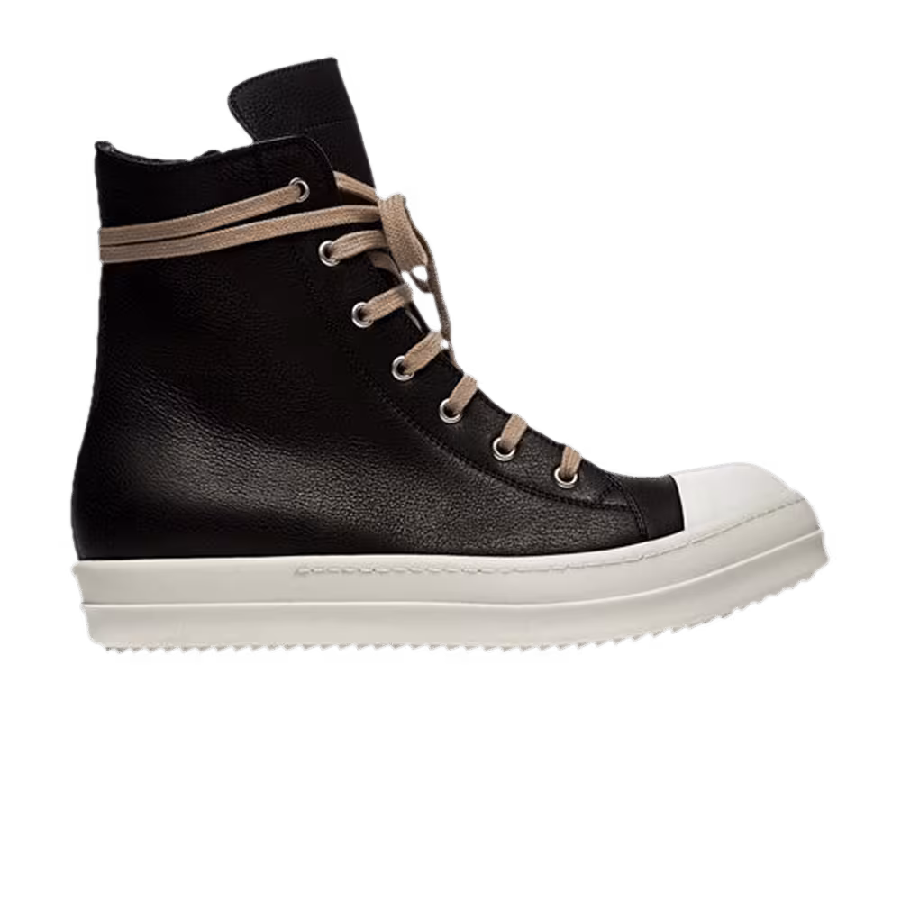 Rick Owens DRKSHDW Performa Leather High Black White