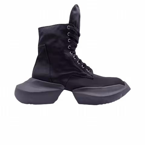 Rick Owens DRKSHDW Fogachine Cotton Army Boots 'Black'