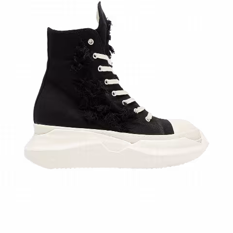 Rick Owens DRKSHDW Strobe Denim Slashed Abstract High 'Black Milk'