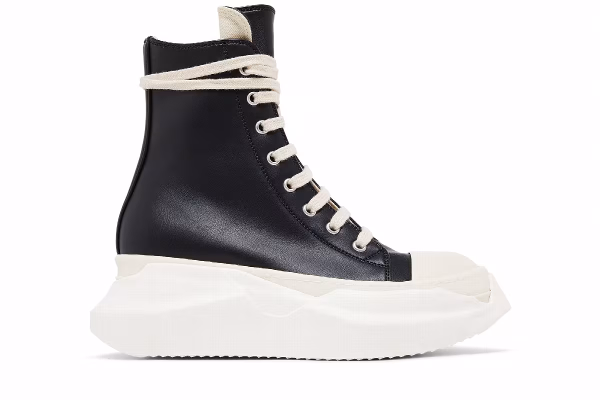 Rick Owens Women's DRKSHDW Strobe Fabrics Abstract High Black Milk, view 2