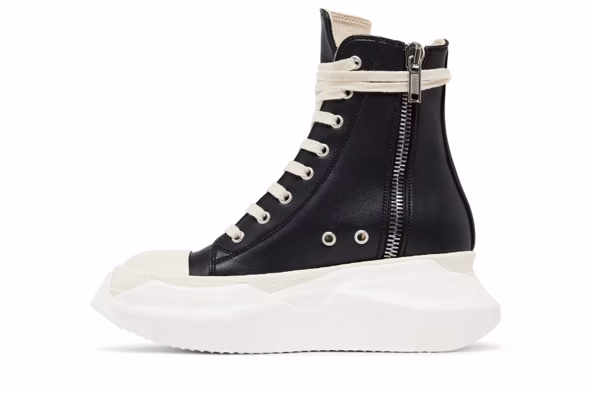 Rick Owens Women's DRKSHDW Strobe Fabrics Abstract High Black Milk, view 4