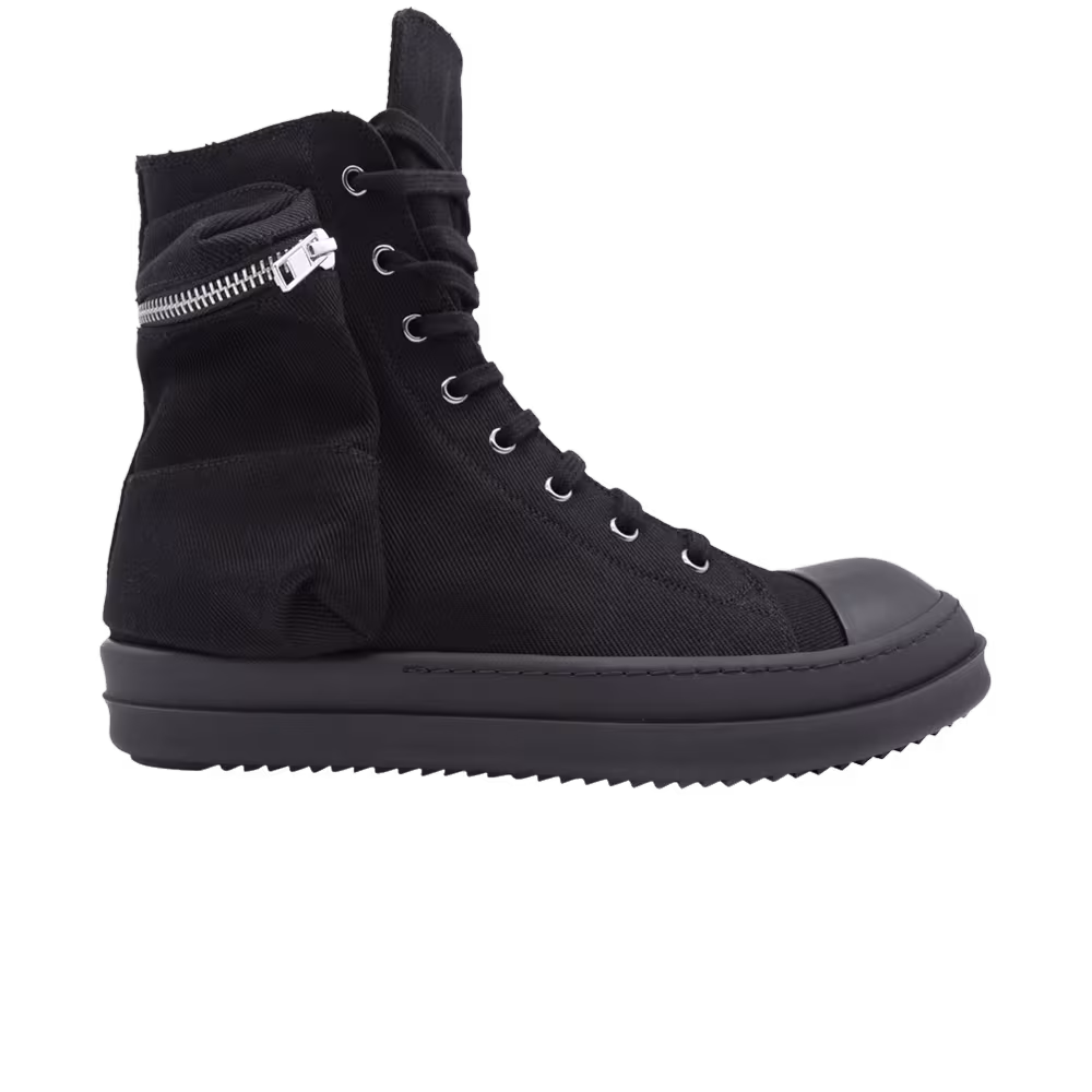 Rick Owens DRKSHDW Fogachine Cotton Denim Cargo High Black