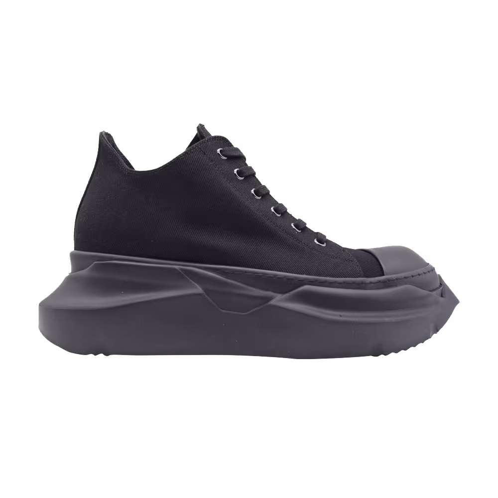 Rick Owens DRKSHDW Fogachine Cotton Denim Abstract Low Black