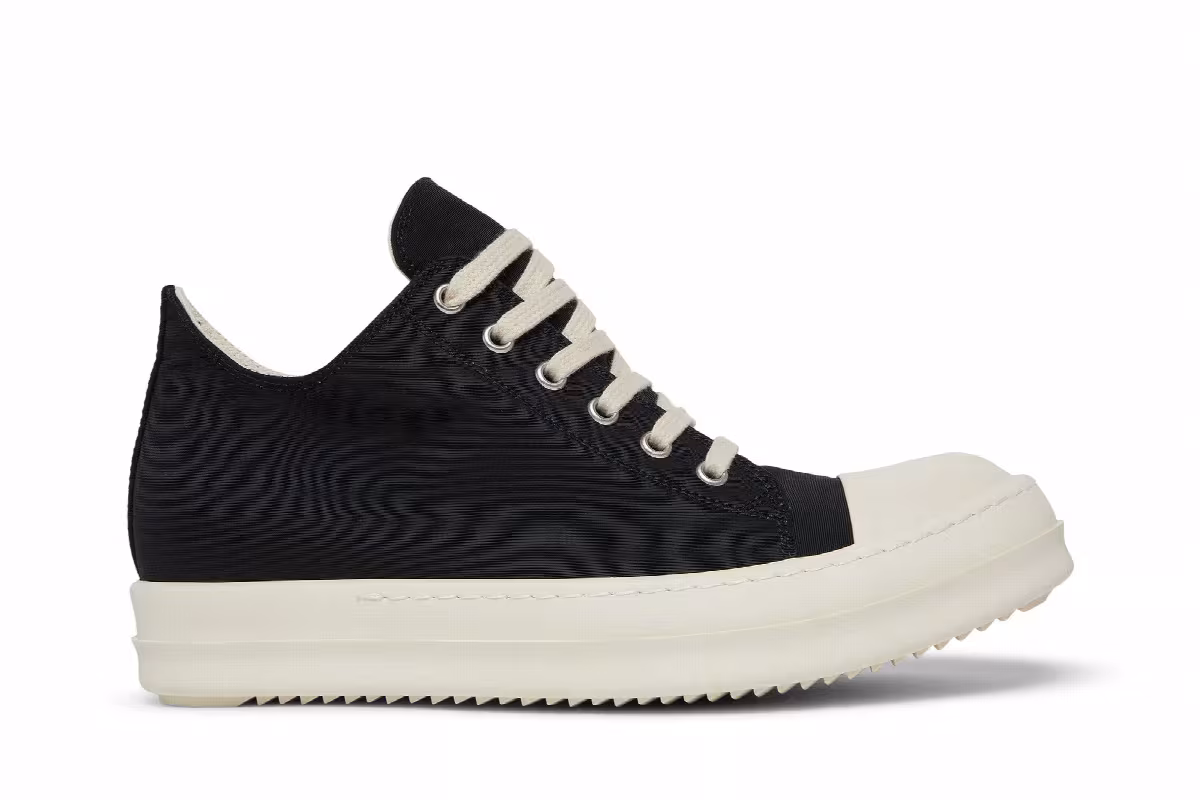 Rick Owens Women's DRKSHDW Fogachine Cotton Nylon Low Black Milk, view 2
